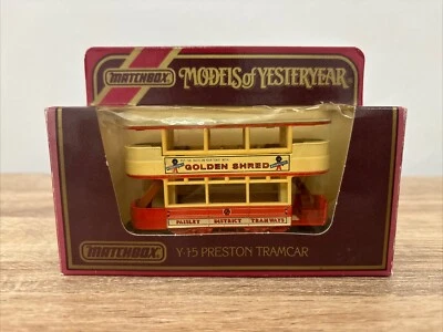Matchbox Preston Yesteryear Models Tram Y15 1920 MATCHBOX PRESTON Tramcar New - Image 1 of 4