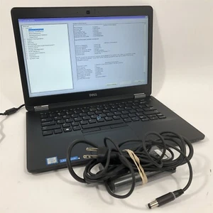 14" Dell Latitude E7470 Laptop i5-6300U 2.4GHz 180GB SSD 8GB RAM - Win 10 Pro - Picture 1 of 12