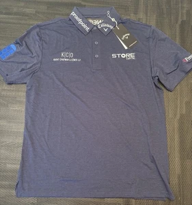 Camisa Polo de Golf Callaway Max Greyserman PGA Tour Emitida Hombres Azul Medio Opti-Seco - Imagen 1 de 19