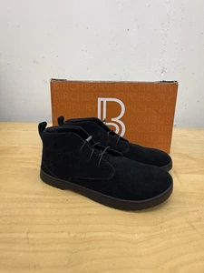 Birchbury Carnforth Barefoot Chuka Boots Mens Size 9 Black Suede For Repair - Picture 1 of 7