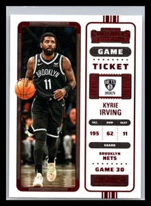 Boleto de juego Kyrie Irving 2022-23 Panini Contenders rojo #5 Brooklyn Nets - Imagen 1 de 2
