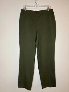 JMS Just My Size NEU klassische Damenhose zum Überziehen 1X (16W) grün flache Fronttasche - Bild 1 von 7