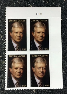 2025USA Forever Jimmy Carter- Plate Block of 4  Mint  president - Image 1 of 4