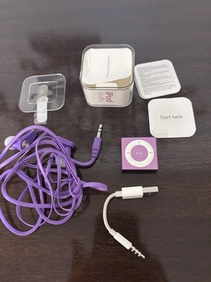 Reproductor MP3 Apple iPod Shuffle púrpura quinta generación 2 GB A1373 MD777LL/A FUNCIONA Foto 1 de 4