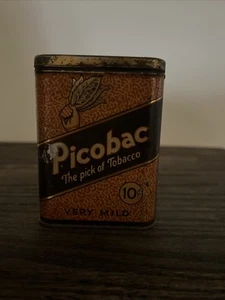 Vintage Picobac “The Pick Of Tobacco” Advertising Pocket Tobacco Tin - Picture 1 of 2
