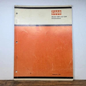 Case Model G80 & G84 Snowcasters Owners Manual 1159, Issued Nov. 1969 - Picture 1 of 12