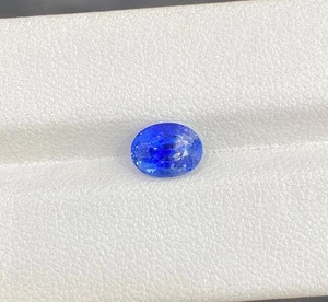 1.74 ct Best Grade Luster Nice Blue Natural Blue Sapphire - Oval Gem Video !! - Picture 1 of 3