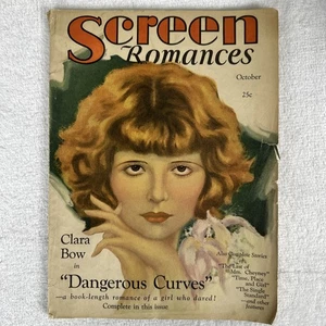 Leinwandromane Band 1, Nr. 5. Oktober 1929 Clara Bow Dangerous Curves Magazin - Bild 1 von 10