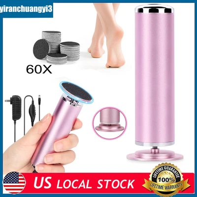 Electric Foot Callus Remover with 60X Sandpaper Discs Professional Household - Image 1 of 4