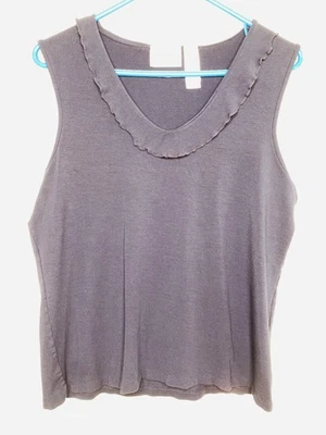 Camiseta sin mangas vintage Liz Claiborne Lizsport para mujer azul marino talla grande Foto 1 de 4