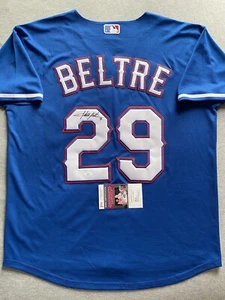 TEXAS RANGERS- ADRIAN BELTRE AUTOGRAPH #29 ALTERNATE NIKE JERSEY JSA AS72770 - Picture 1 of 6