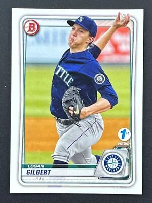 LOGAN GILBERT 2020 Bowman 1st Edition #BFE-58 Seattle Mariners - Image 1 of 2