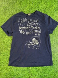 Vintage Polo Ralph Lauren Fish Pocket T-Shirt Size L 90s Womens - Picture 1 of 9