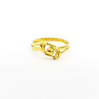 GoldShine 22K Solid Yellow Gold Ring US 5.75 Female Genuine Hallmarked 916