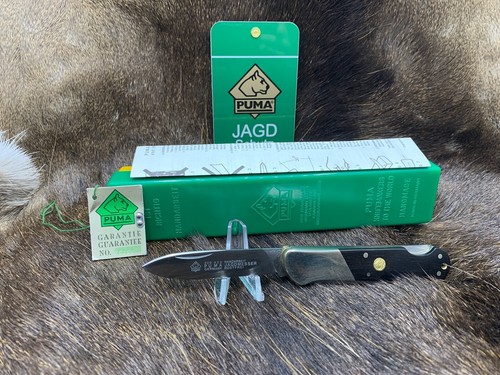 1992 Coltello da caccia vintage Puma 923 con manici per grendaill nuovo di zecca in scatola G Y
