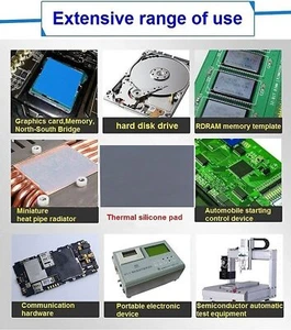 Thermal Pad 12.8 W/mK 85x45x1mm Non Conductive Heat Temperature Resistance Cooli - Picture 1 of 4