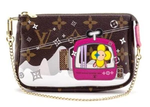 Louis Vuitton Monogram 2019 XMAS Animation Vivienne in Courchavel Mini Pochette - Picture 1 of 1