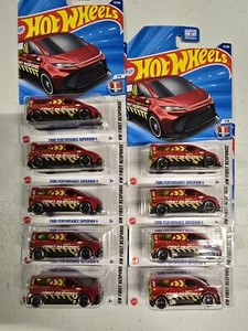 Hot Wheels New 2025 Treasure Hunt Ford Performance Supervan 4 Lot Of 9 - Picture 1 of 6
