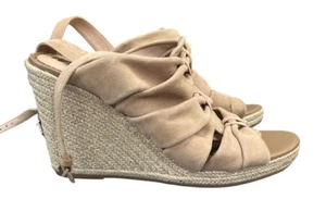 Sam Edelman Awan Wedge Espadrille Sandals Size 9 Bows - Picture 1 of 5