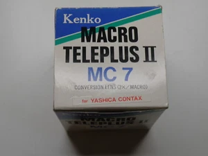 Lente para Contax Kenko Macro TelePlus MC 7 2,0x [EXCELENTE] con tapas en caja - Imagen 1 de 5