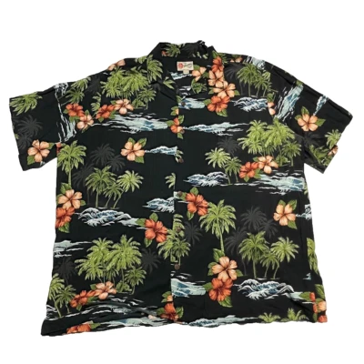Vintage Hilo Hattie The Original Hawaiian Shirt Mens 3XL  Floral Casual Camp AOP - Image 1 of 4