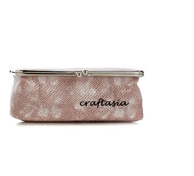 SERIOUS SKIN CARE Serious Skincare FAUX Snakeskin Makeup Bag, Cosmetic Case CLUTCH NEW Pink