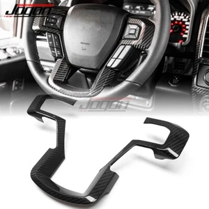 Carbon Steering Wheel Decor Trim For Ford F-150 F150 Lariat Limited 2015 16-2020 - Picture 1 of 9