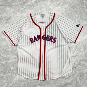 Rare VTG 90s MLB TEXAS RANGERS ALEX RODRIGUEZ STARTER JERSEY STRIPED SIZE XL - Picture 1 of 6