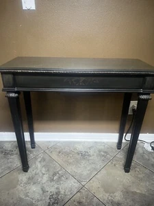 Bombay Co Furniture Floral Braided Wood Console/ Entry/ Hall Table 2 Drawers - Picture 1 of 24