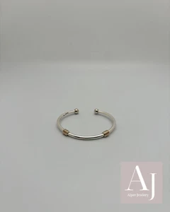 Tiffany & Co. Sterlingsilber 18K Gelbgold Coil Manschette Armband - Bild 1 von 5