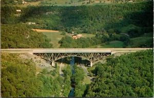 Postal Nueva York State Thruway Vista Aérea del Puente Kaaterskill De Colección - Imagen 1 de 2