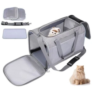 Sac de Transport respirant pliable pour Chat Chien Animal Bandoulière Réglable - Picture 1 of 4