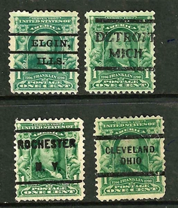 Sc #300 IILLS MICH OHIO NY colección precancelada 1 centavo regular 1901-03 EE. UU. 96F33 - Imagen 1 de 3