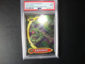 2004 Topps Pokemon Advanced Challenge #  54 Foil RAYQUAZA PSA 9  Mint
