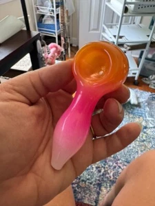 Pipa in vetro pipa da fumo ciotola dolce pipa tabacco pipa in vetro carina - Foto 1 di 4