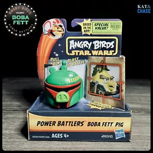 Star Wars Angry Birds Boba Fett Power Battlers NOS 2013 Plastic Hasbro Rovio - Picture 1 of 7