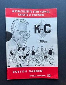 Mass State Council K of C 32nd ANNUAL ATHLETIC GAMES Jan 18, 1958 Boston Garden - Picture 1 of 13