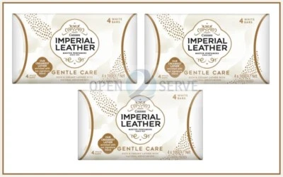 12 Bars - Imperial Leather Gentle Care Rich & Creamy Soap Bars (3x4 Bars) - 100g