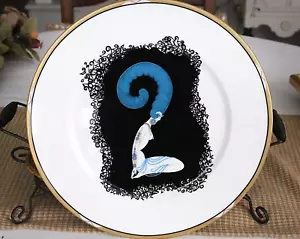 HOUSE OF ERTE THE NUMERALS 2 BONE CHINA COLLECTOR'S PLATE A3203 / 1987 JAPAN - Picture 1 of 8