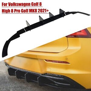 Rear Bumper Diffuser Wing Spoiler Kit For Volkswagen Golf 8 MK VIII Pro 2021+New
