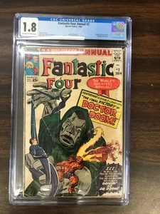 Fantastic Four Annual #2 CGC 1.8 Key Comic Dr Doom Origin! - Bild 1 von 4