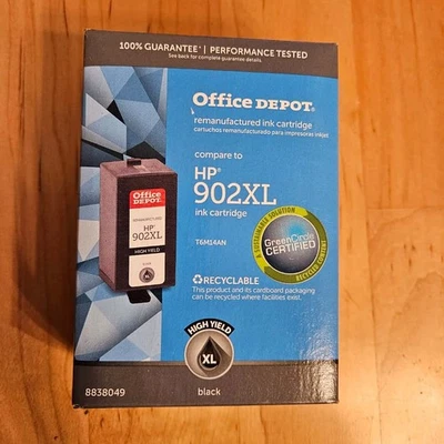 HP 902XL Black Office Depot Ink Cartridge - Image 1 of 3