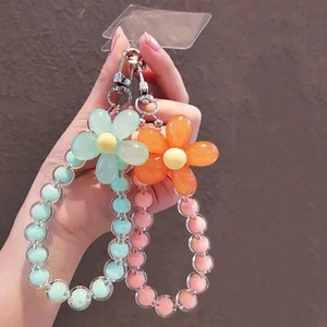 Macaron Color Mobile Phone Case Pendant Wrist Strap Car Keychain - Photo 1 sur 14