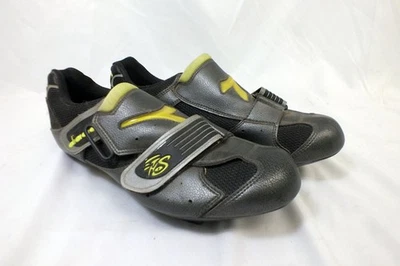 Vintage Diadora Road Cycling Shoes Black Size 10 42 SPD Black Gray - Image 1 of 4