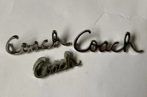 COACH Replacement Coach Logo Silver Tone Patches(3) FOR BAG - Picture 1 of 7