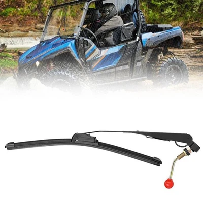 Universal UTV Manual Hand Operated Windshield Wiper for Polaris RZR 900 Can am - Image 1 of 4