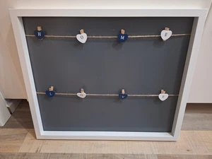 Bilderrahmen mit Kordel, Klammern und Rückwand - Bild 1 von 3