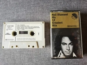 NEIL DIAMOND - HIS 12 GREATEST HITS . Cassette Tape. - Picture 1 of 3