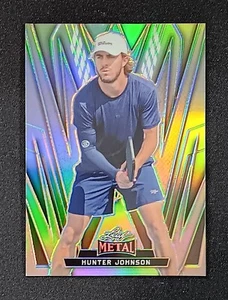 2024 Leaf Metal Pickleball Refractor /50 #18 Hunter Johnson - Picture 1 of 2