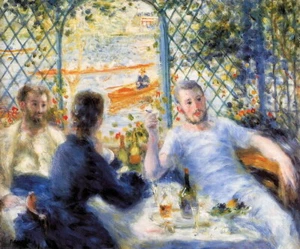 Handmade oil painting Reproduce, the Canoeists Luncheon by Pierre Renoir 152 - Picture 1 of 1